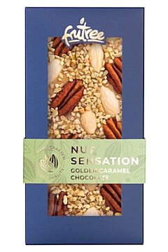 NUT SENSATION | Karamelová čokoláda 125 g | FruTree